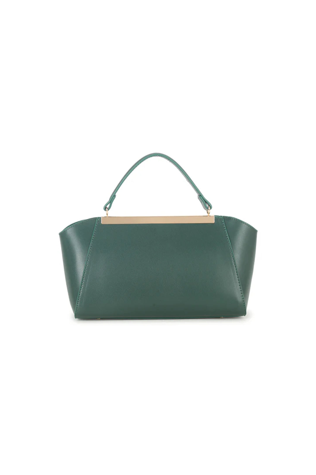 Dark Green Handbag With Detachable Chain-2