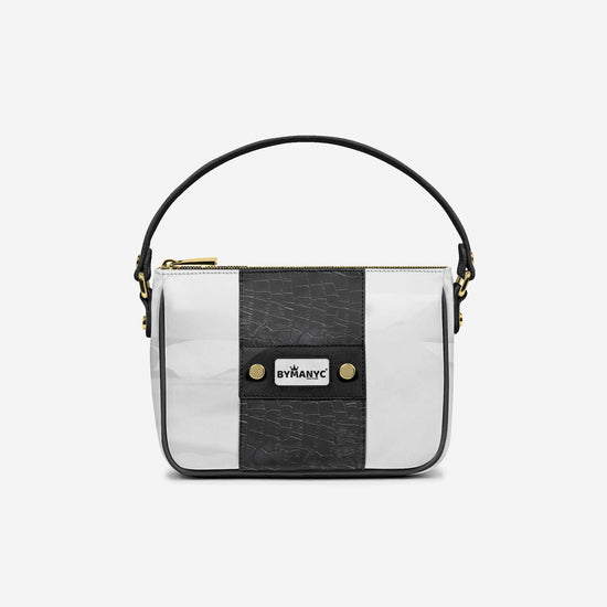 Handbag BYMANYC ® New York – Couture Vegan Vertical Band in Midnight Gold-0