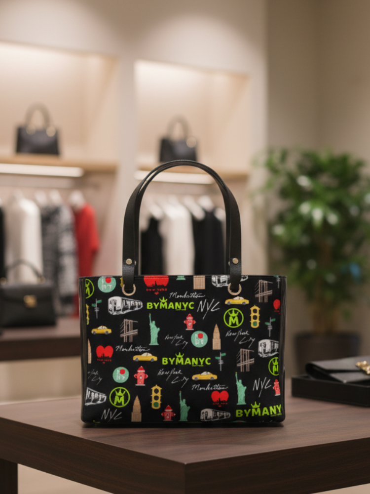 LA VIE EN ROSE Manhattan Handbag BYMANYC ® New York Vegan Elegance-0