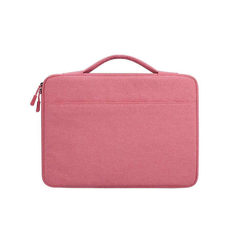 NNEDSZ Waterproof Oxford Laptop Handbag With Trolley Strap - Pink-0