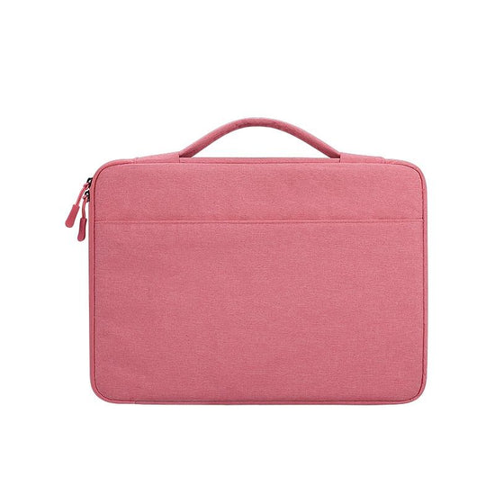 NNEDSZ Waterproof Oxford Laptop Handbag With Trolley Strap - Pink-0