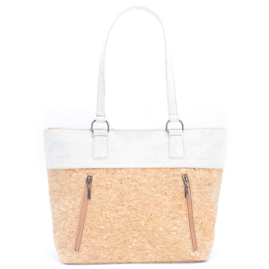 Cork with Color Charcoal style zipper women handbag BAGP-116-5