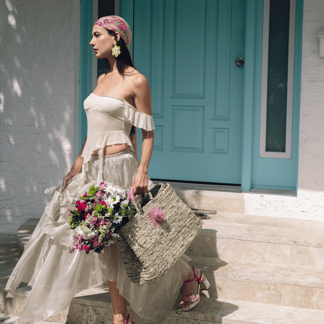 Handbag wicker Nora-1