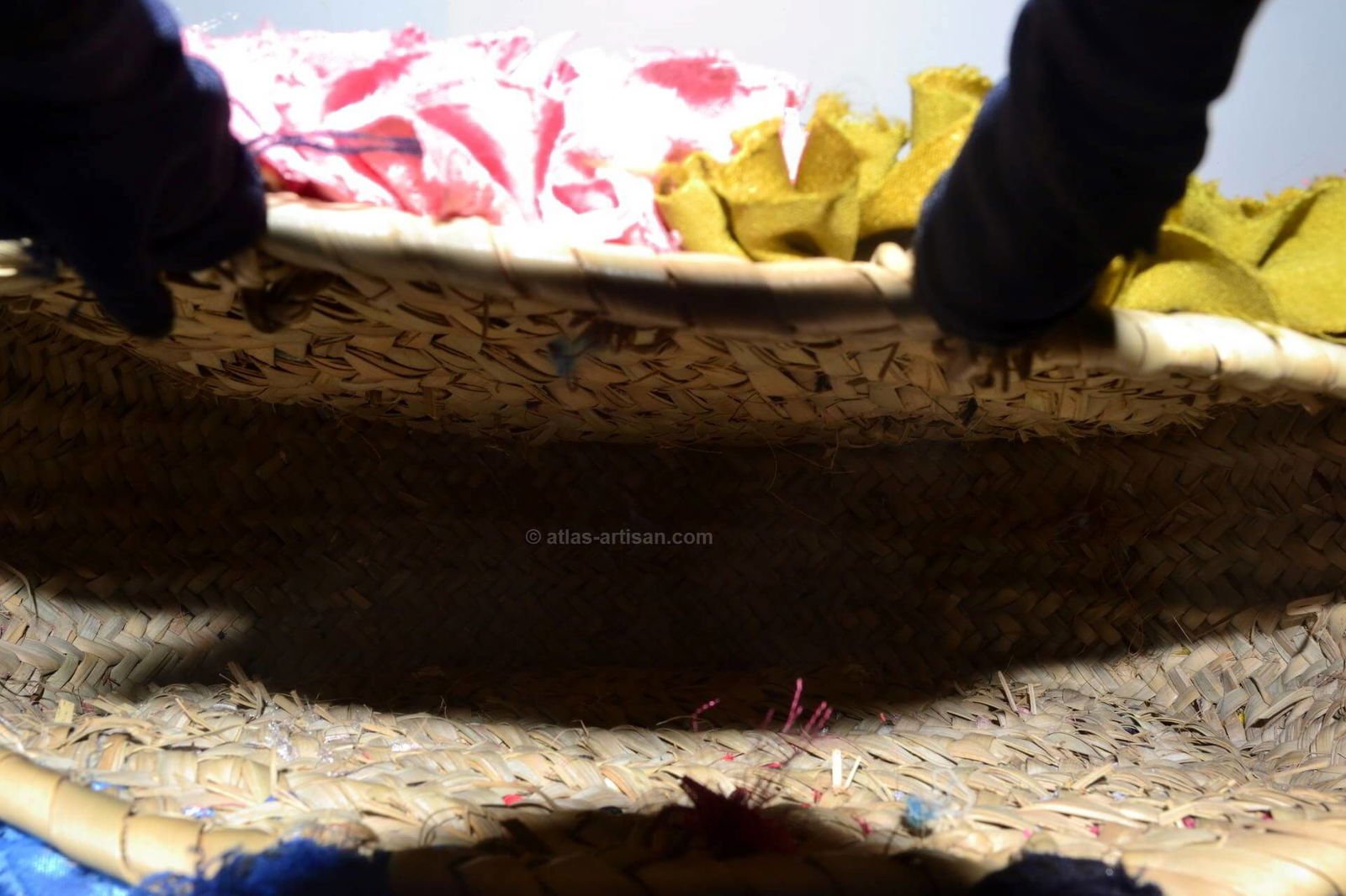 Handbag Wicker & Kilim-1